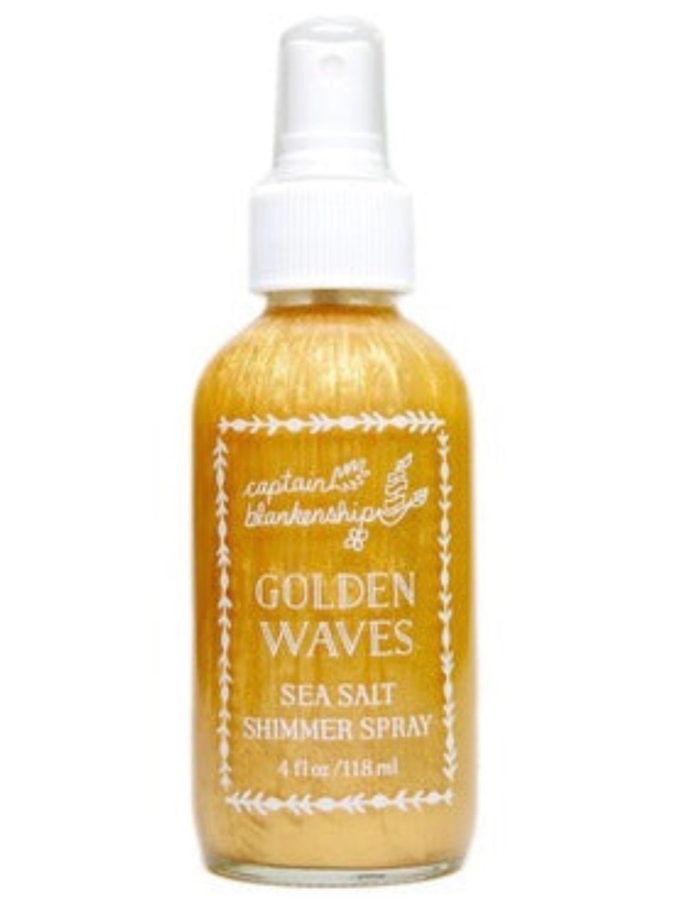 Captain Blankenship Gold Waves Sea Salt Shimmer Spray, 4oz
